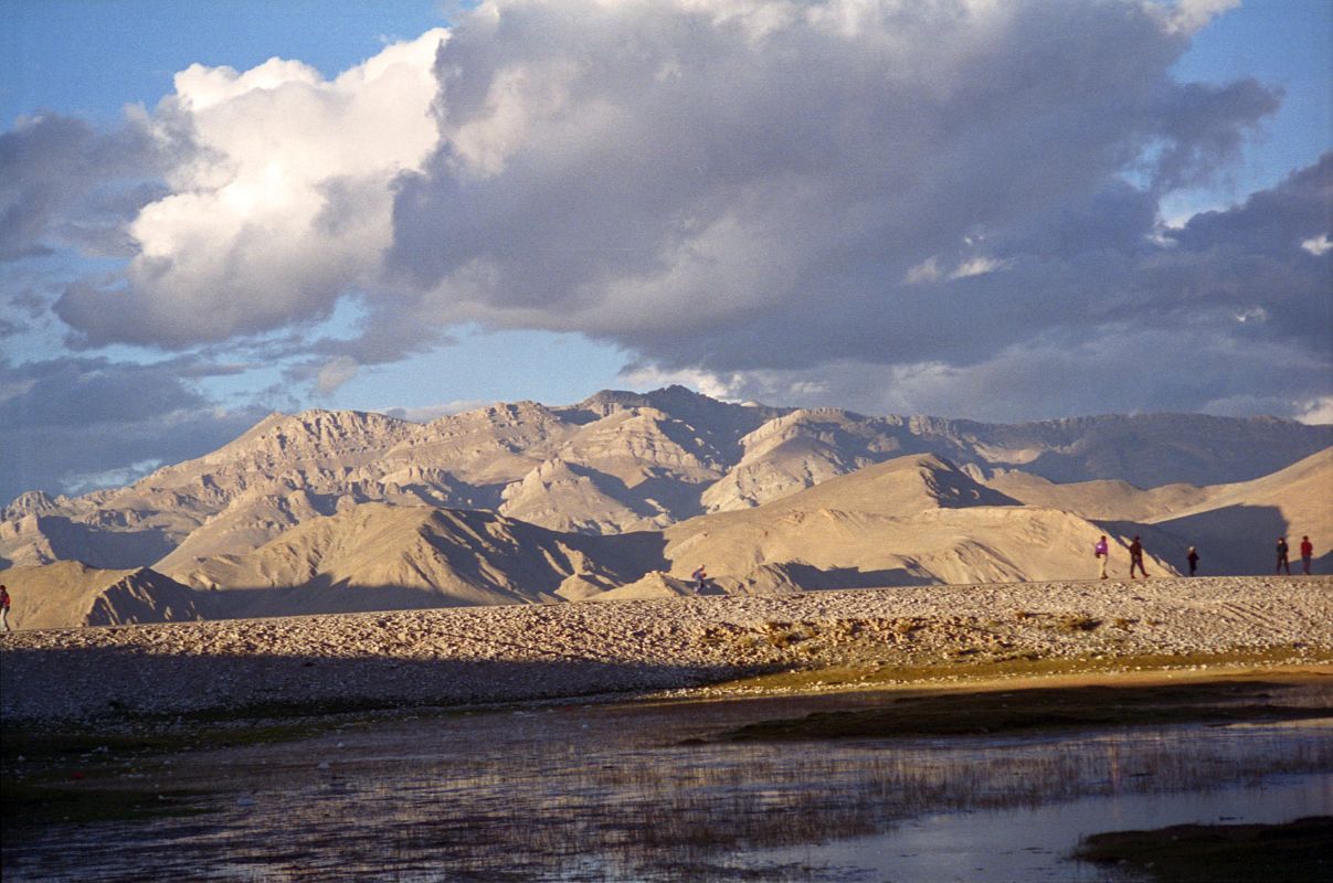 16 Hills To North Of Tingri Bathed In Evening Light